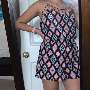 Aztec Print Romper